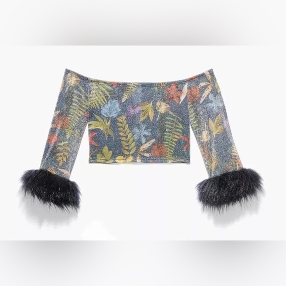 NWT Savage X Fenty Trophy Wife Sleepwear Set Crop Top And  Shorts, Size 16-18 - Picture 2 of 16